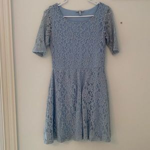 Delia’s Light Blue Short Sleeve Lace Dress